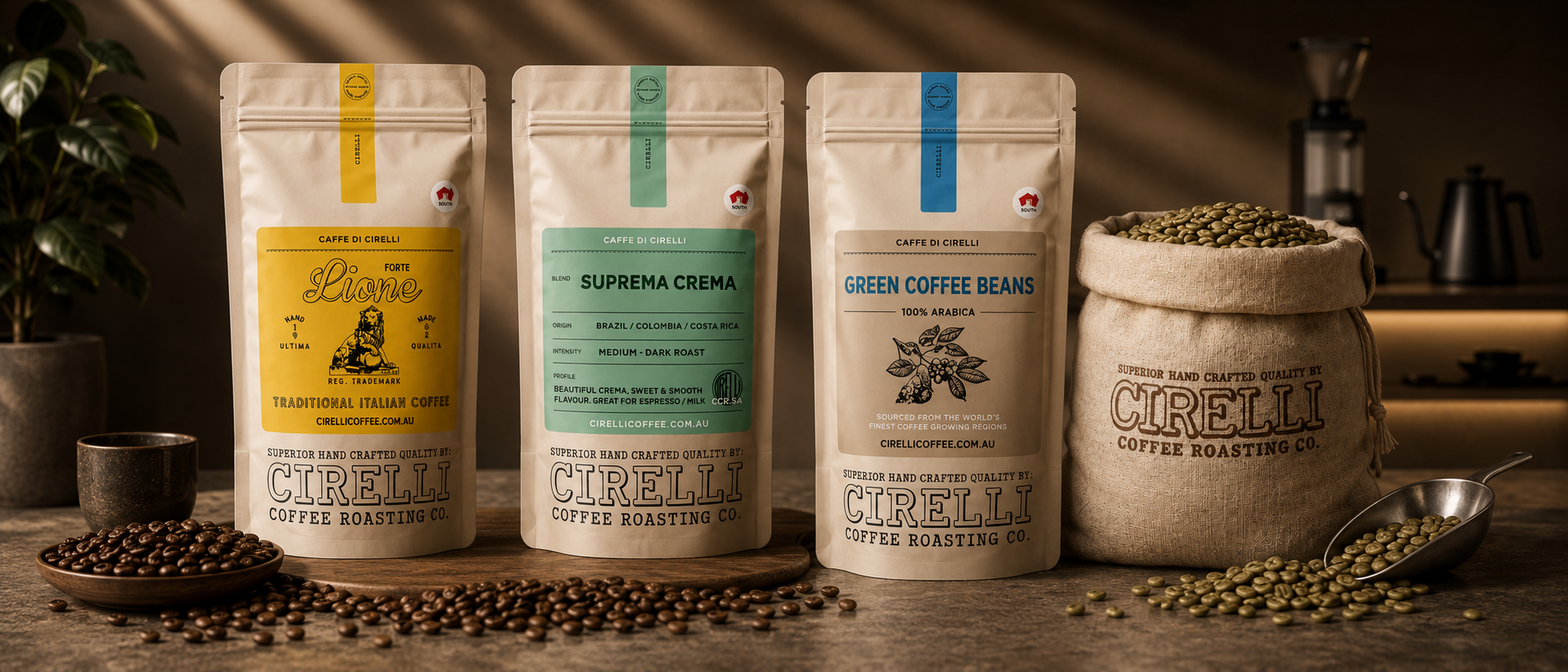 Cirelli Cold Brew Coffee in 100ml, 500ml, and 1L bottles, smooth slow-drip cold brew with bold flavour, natural sweetness, and low acidity.