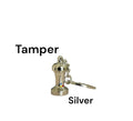 Coffee Silver Tamper Keychain