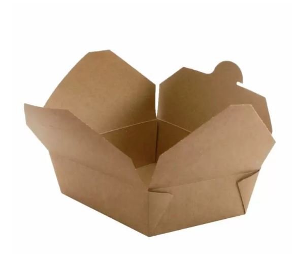 Kraft Enclosed Trays Compostible QTY 1000