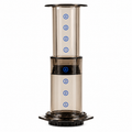 AeroPress Coffee Maker from Cirelli Coffee, a compact portable coffee brewer for smooth rich coffee with low bitterness, quick brewing, microfiltered clarity and easy clean-up at home, work, travel or camping.