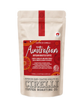 Australian Coffee Blend by Cirelli Coffee, a bold earthy roast with cacao, roasted nut, and warm spice notes for espresso, milk coffee, plunger, and filter brewing.
