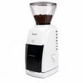 Baratza Encore Coffee Grinder from Cirelli Coffee, an electric conical burr grinder with 227g bean hopper, 142g grounds bin and compact design for home manual brewing, pour over, AeroPress, French press, cold brew and filter coffee.