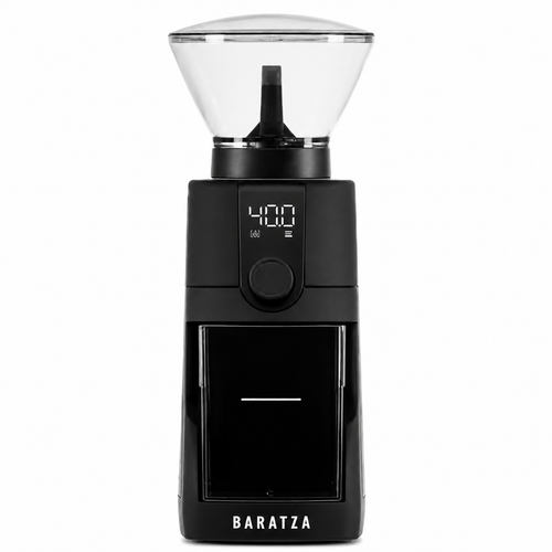 Baratza Encore ESP Pro from Cirelli Coffee, a precision electric coffee grinder with stepless grind adjustment, digital timer, single dose mode, anti-static technology, 40mm conical M2 burrs, 300g hopper and tool-free burr removal for espresso, pour over, AeroPress, French press and cold brew.