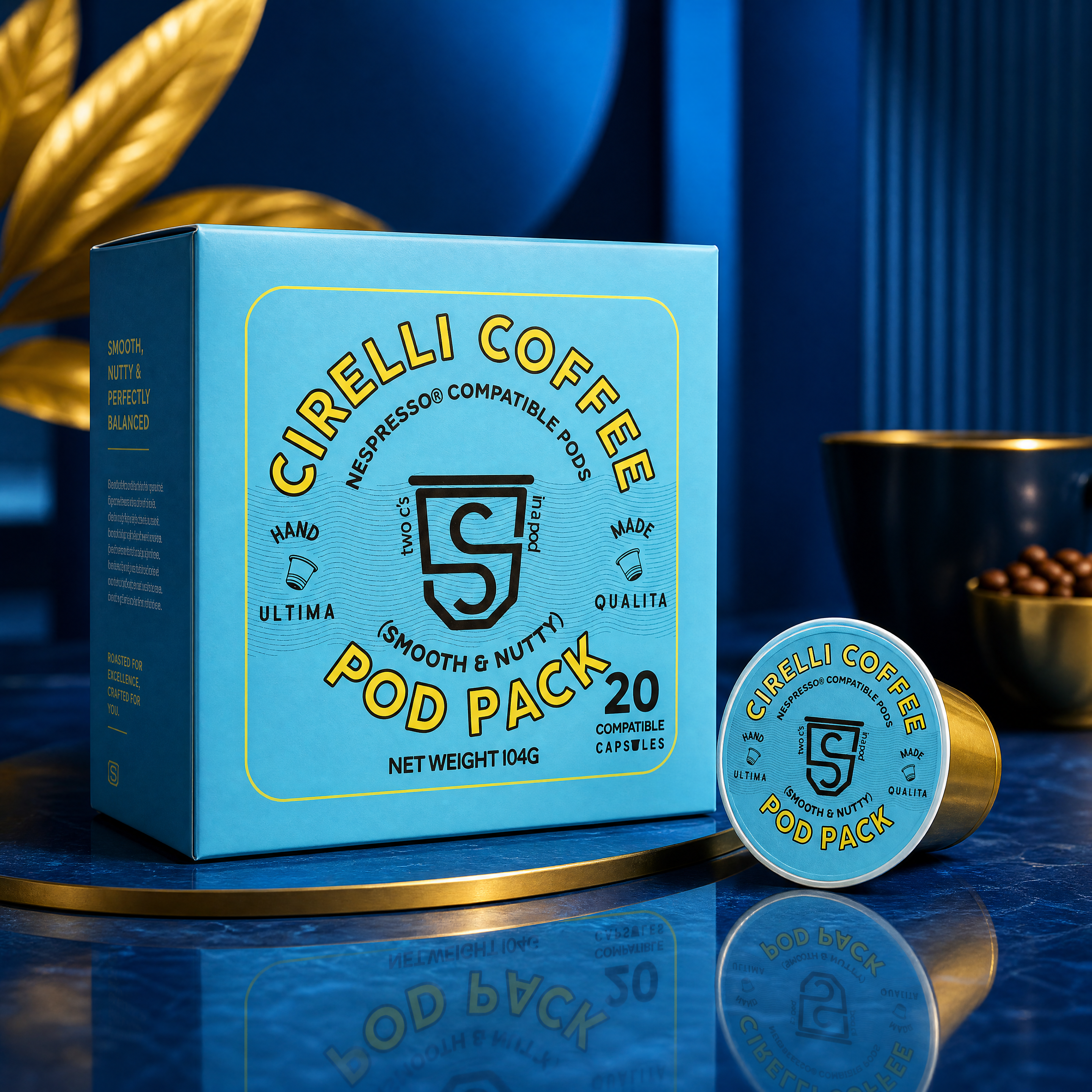 Cirelli Coffee Pods featuring Nespresso-compatible coffee pods for smooth espresso, rich crema, and convenient café-style coffee at home or in the office.