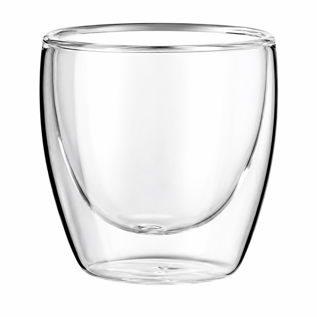 Classica Java Double Wall Glasses 6Pcs from Cirelli Coffee, a set of 100ml borosilicate thermal glasses for coffee, tea, hot drinks, cold drinks, espresso, piccolo, macchiato, and gifting.