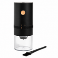 Coffee Culture USB Grinder from Cirelli Coffee, a rechargeable portable coffee grinder with ceramic burr, USB charging, cleaning brush, charging cable, 120g ground coffee container and up to 15 grinds per charge for travel, work and home brewing.
