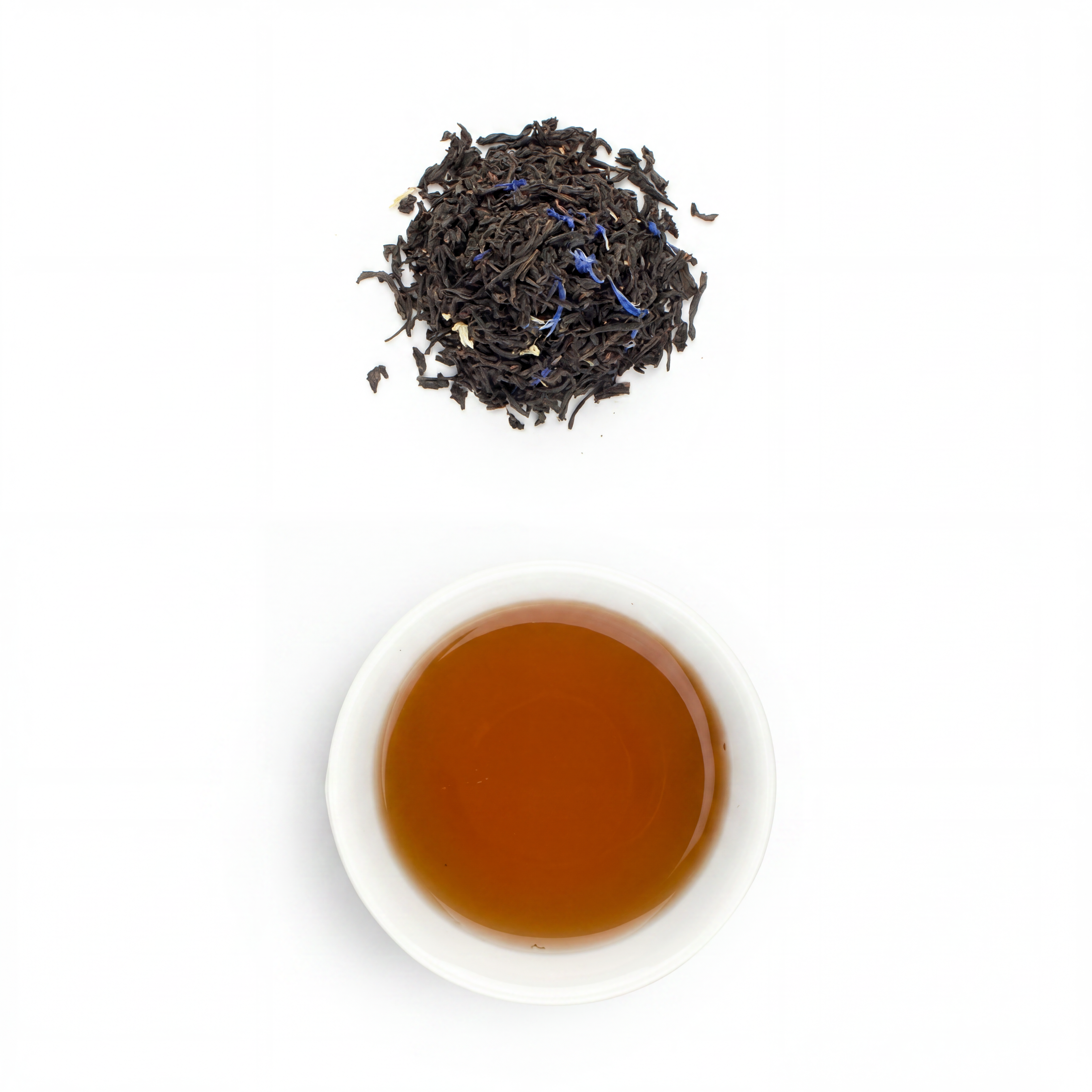 Earl Grey Blue Flower Organic Black Tea 500g from Cirelli Coffee, a premium loose leaf tea with organic black tea, mallow, blue cornflower blossoms and natural bergamot character, sourced from Sri Lankan plantations and packed in Adelaide.