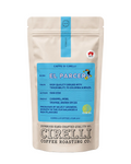 El Parcero Coffee Blend by Cirelli Coffee, an award-winning Colombian and Brazilian lighter roast with juicy fruit, floral aroma, chocolate undertones, honey, caramel, and clean finish for filter, espresso, and milk coffee.