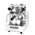 Expobar Office Barista Minore coffee machine from Cirelli Coffee, a dual boiler espresso machine with EB-61 commercial group, PID control, mechanical pre-infusion, copper boilers, steam and pump pressure gauges for serious home baristas.