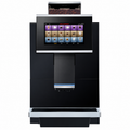 F15 Automatic Coffee Machine from Cirelli Coffee, a compact fully automatic office coffee machine with 7-inch touchscreen, 16g brewing system, 1kg bean hopper, 64mm stainless steel burrs, milk temperature adjustment and automatic cleaning for workplace coffee service.