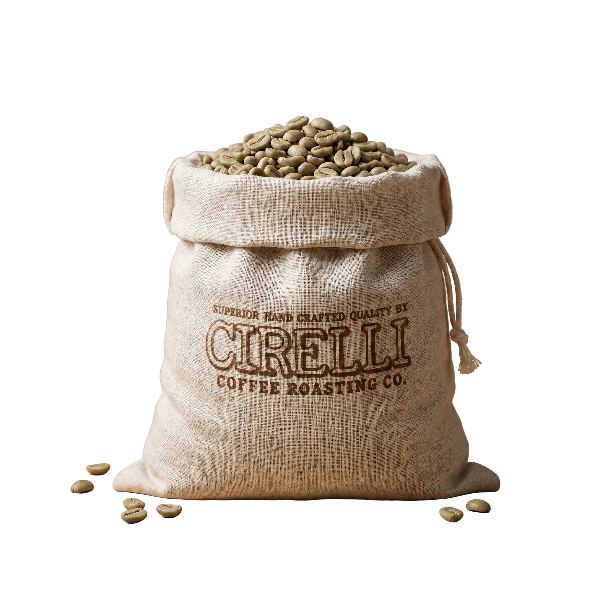 Green coffee beans by Cirelli Coffee for home roasting, sample roasting, espresso blending, and custom coffee roast profiles.