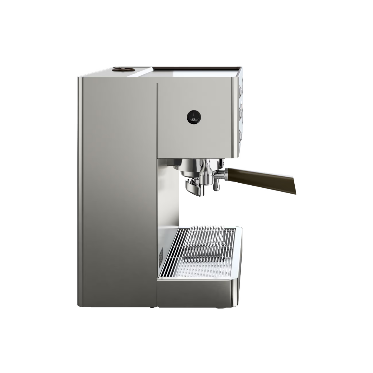 LELIT Elizabeth coffee machine from Cirelli Coffee, a compact dual boiler espresso machine with LELIT58 group head, LCC OLED display, adjustable pre-infusion, smart water detection, manometer, and anti-burn steam wand for home baristas.