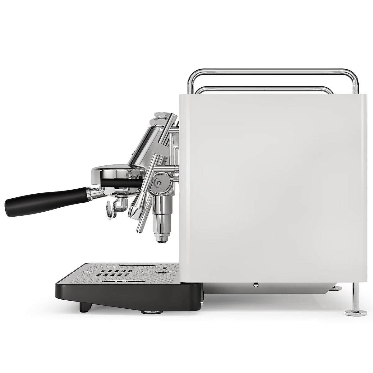 Sanremo Cube R 1 Group coffee machine from Cirelli Coffee, a gloss red heat exchanger espresso machine with E61 group head, rotary pump, PID temperature control, Wi-Fi app connectivity, scheduling, and smart home barista features.