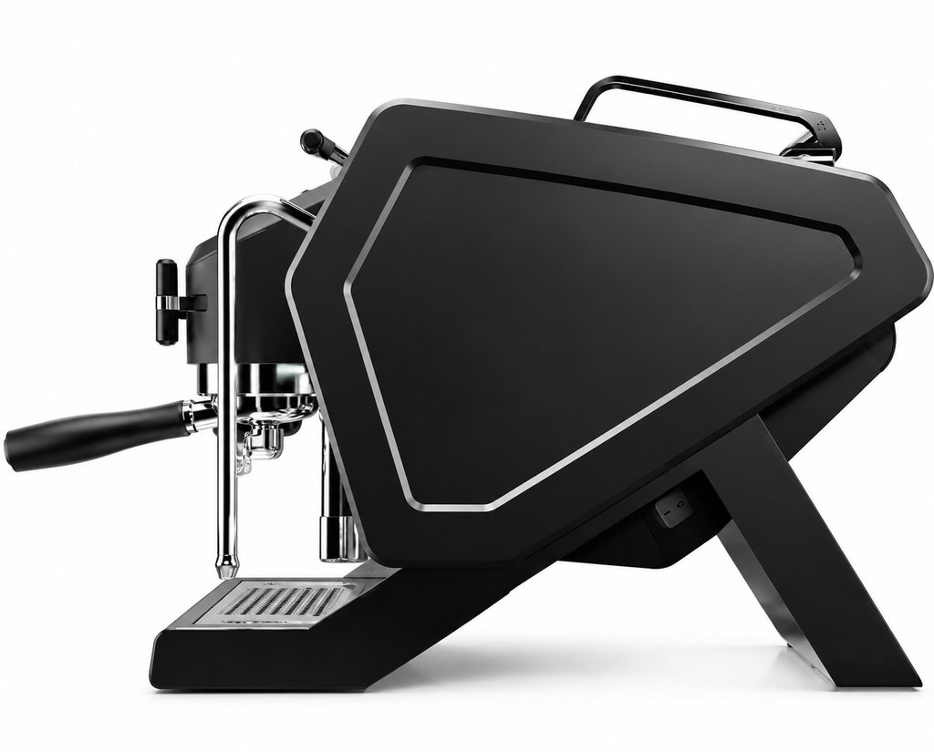 Sanremo YOU Coffee Machine from Cirelli Coffee, a professional single group multiboiler espresso machine with touchscreen control, custom extraction profiles, manual paddle control, adjustable pre-infusion and post-infusion, USB profile sharing, and advanced espresso control.
