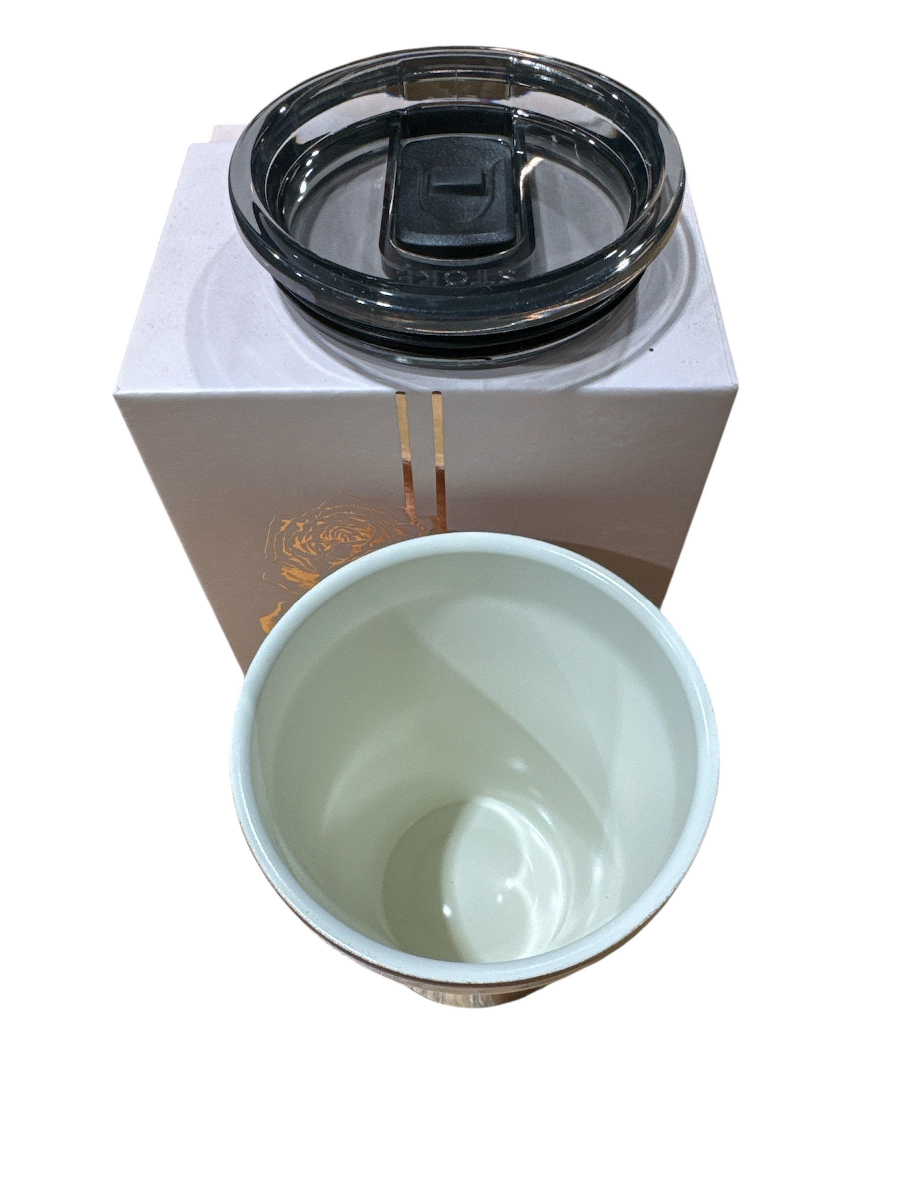 Sttoke 8oz Rose Blush Ceramic Reusable And Insulated Cup