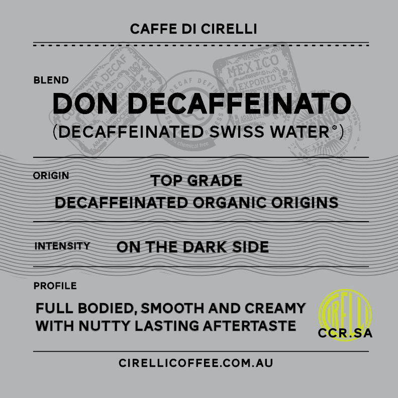 Don Decaffeinato award winning decaf coffee